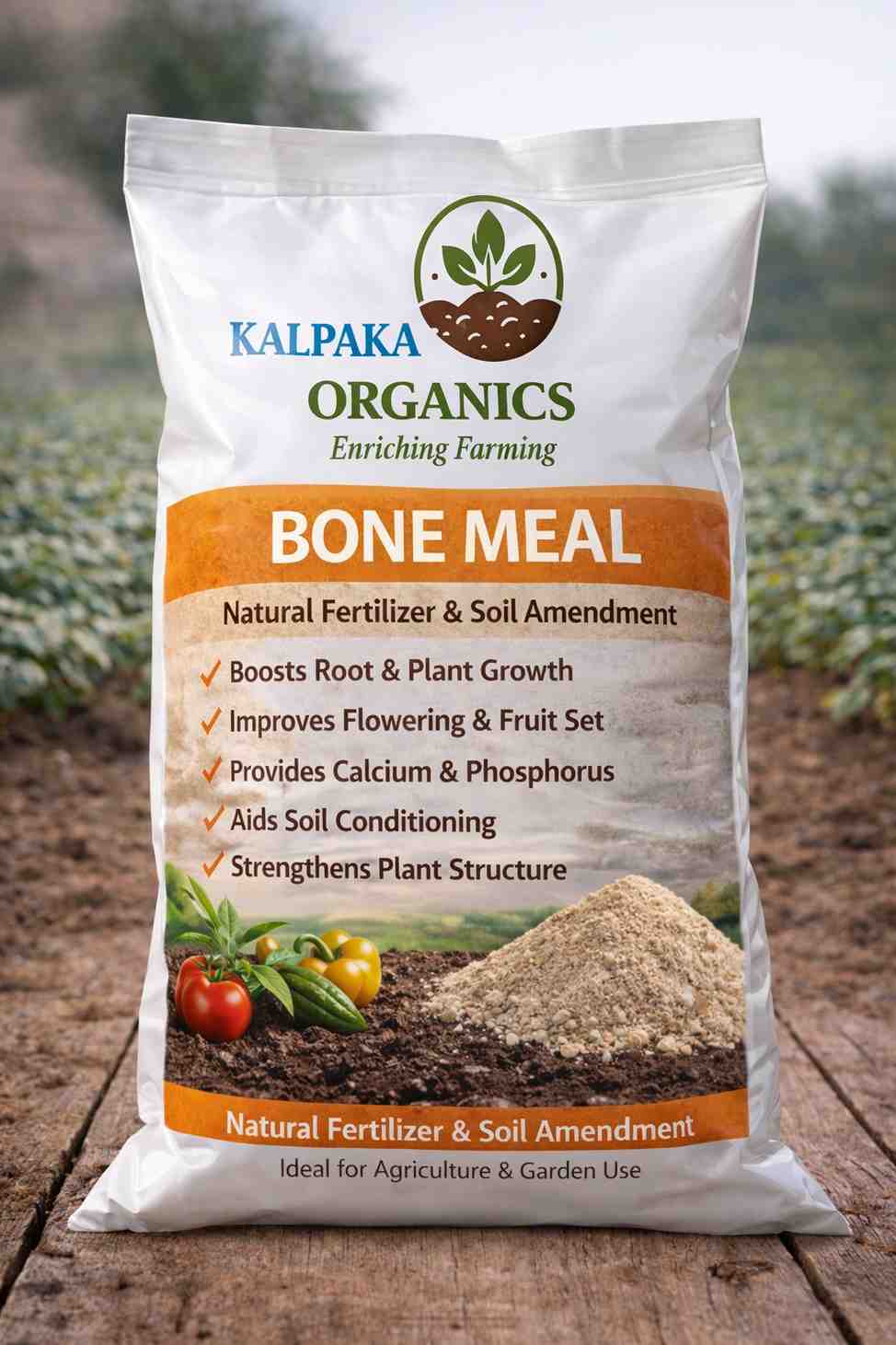 Kalpaka Organics Bone Meal for Plants - Natural Fertilizer Manufacturer & Supplier in Thoothukudi Tamil Nadu